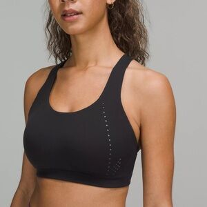 NWOT Lululemon Black Air Support Bra 32DDD